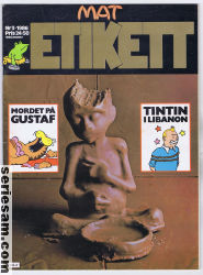 Etikett 1986 nr 3 Tintin i Libanon