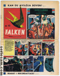 Falken 1955 nr 15 omslag serier Falken 1955 nr 15 omslag serier