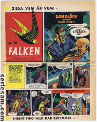 Falken 1955 nr 16 omslag serier Falken 1955 nr 16 omslag serier