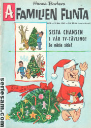 Familjen Flinta 1962 nr 28 omslag serier Familjen Flinta 1962 nr 28 omslag serier