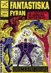 Fantastiska fyran 1968 nr 6 omslag serier Fantastiska fyran 1968 nr 6 omslag serier