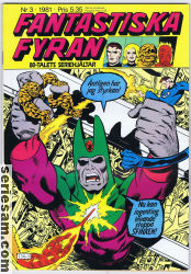 Fantastiska fyran 1981 nr 3 omslag serier Fantastiska fyran 1981 nr 3 omslag serier