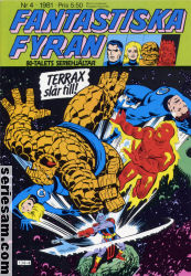 Fantastiska fyran 1981 nr 4 omslag serier Fantastiska fyran 1981 nr 4 omslag serier