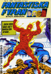 Fantastiska fyran 1981 nr 5 omslag serier Fantastiska fyran 1981 nr 5 omslag serier
