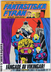Fantastiska fyran 1981 nr 8 omslag serier Fantastiska fyran 1981 nr 8 omslag serier