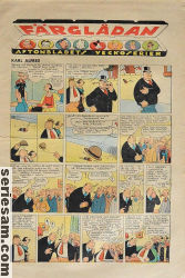Färglådan Aftonbladets veckoserier 1937 nr 43 omslag serier