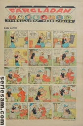 Färglådan Aftonbladets veckoserier 1939 nr 6 omslag serier