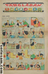 Färglådan Aftonbladets veckoserier 1939 nr 7 omslag serier