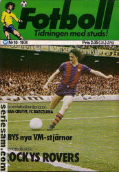 Fotboll 1974 nr 10 omslag serier