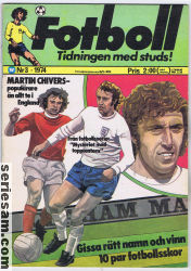 Fotboll 1974 nr 3 omslag serier