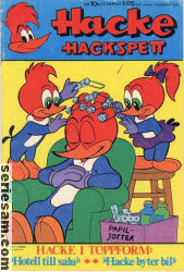 Hacke Hackspett 1972 nr 10 omslag serier