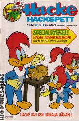 Hacke Hackspett 1975 nr 23 omslag serier Hacke Hackspett 1975 nr 23 omslag serier