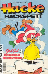 Hacke Hackspett 1989 nr 12 omslag serier