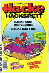 Hacke Hackspett 1990 nr 3 omslag serier