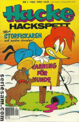 Hacke Hackspett 1992 nr 1 omslag serier