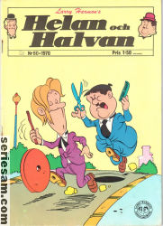 Helan och Halvan 1970 nr 80 omslag serier