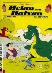 Helan och Halvan 1971 nr 12 omslag serier