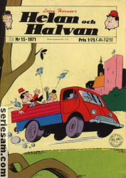 Helan och Halvan 1971 nr 15 omslag serier Helan och Halvan 1971 nr 15 omslag serier
