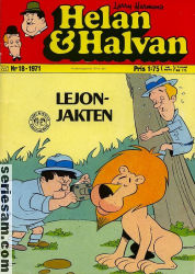 Helan och Halvan 1971 nr 18 omslag serier