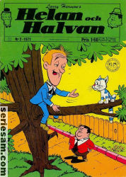 Helan och Halvan 1971 nr 2 omslag serier