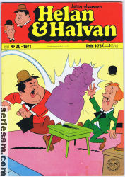 Helan och Halvan 1971 nr 20 omslag serier