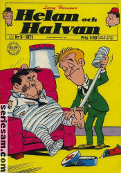 Helan och Halvan 1971 nr 9 omslag serier