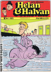 Helan och Halvan 1973 nr 1 omslag serier Helan och Halvan 1973 nr 1 omslag serier