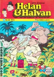 Helan och Halvan 1973 nr 24 omslag serier