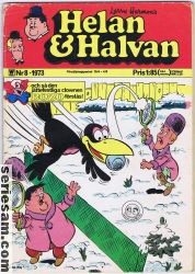 Helan och Halvan 1973 nr 8 omslag serier