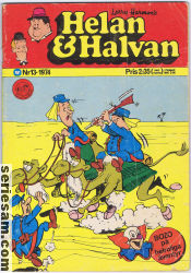 Helan och Halvan 1974 nr 13 omslag serier