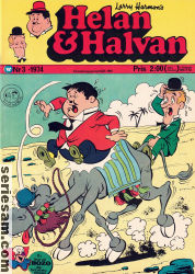 Helan och Halvan 1974 nr 3 omslag serier Helan och Halvan 1974 nr 3 omslag serier