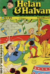 Helan och Halvan 1975 nr 9 omslag serier Helan och Halvan 1975 nr 9 omslag serier