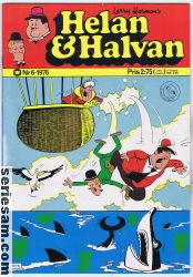 Helan och Halvan 1976 nr 6 omslag serier