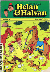 Helan och Halvan 1976 nr 8 omslag serier