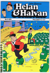 Helan och Halvan 1976 nr 9 omslag serier