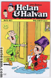 Helan och Halvan 1977 nr 13 omslag serier