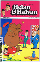 Helan och Halvan 1977 nr 5 omslag serier