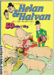 Helan och Halvan 1978 nr 7 omslag serier