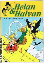 Helan och Halvan 1978 nr 9 omslag serier