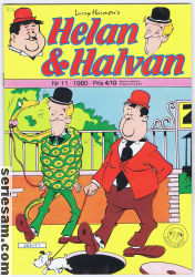 Helan och Halvan 1980 nr 11 omslag serier