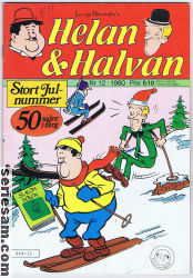 Helan och Halvan 1980 nr 12 omslag serier