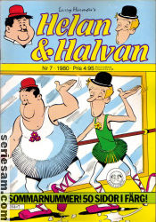 Helan och Halvan 1980 nr 7 omslag serier Helan och Halvan 1980 nr 7 omslag serier