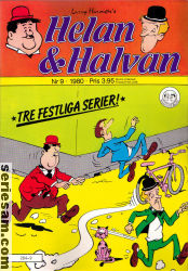 Helan och Halvan 1980 nr 9 omslag serier