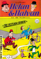 Helan och Halvan 1980 nr 9 omslag serier Helan och Halvan 1980 nr 9 omslag serier