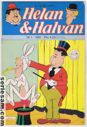 Helan och Halvan 1981 nr 1 omslag serier
