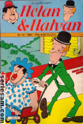 Helan och Halvan 1981 nr 10 omslag serier