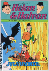 Helan och Halvan 1981 nr 12 omslag serier