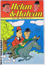 Helan och Halvan 1981 nr 3 omslag serier