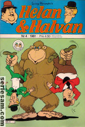 Helan och Halvan 1981 nr 4 omslag serier