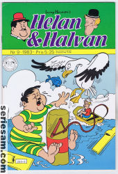 Helan och Halvan 1983 nr 9 omslag serier Helan och Halvan 1983 nr 9 omslag serier
